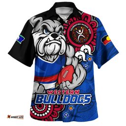 Amazing Aussie Western Bulldogs Power Through Generations NAIDOC Edition Hawaiian Shirt