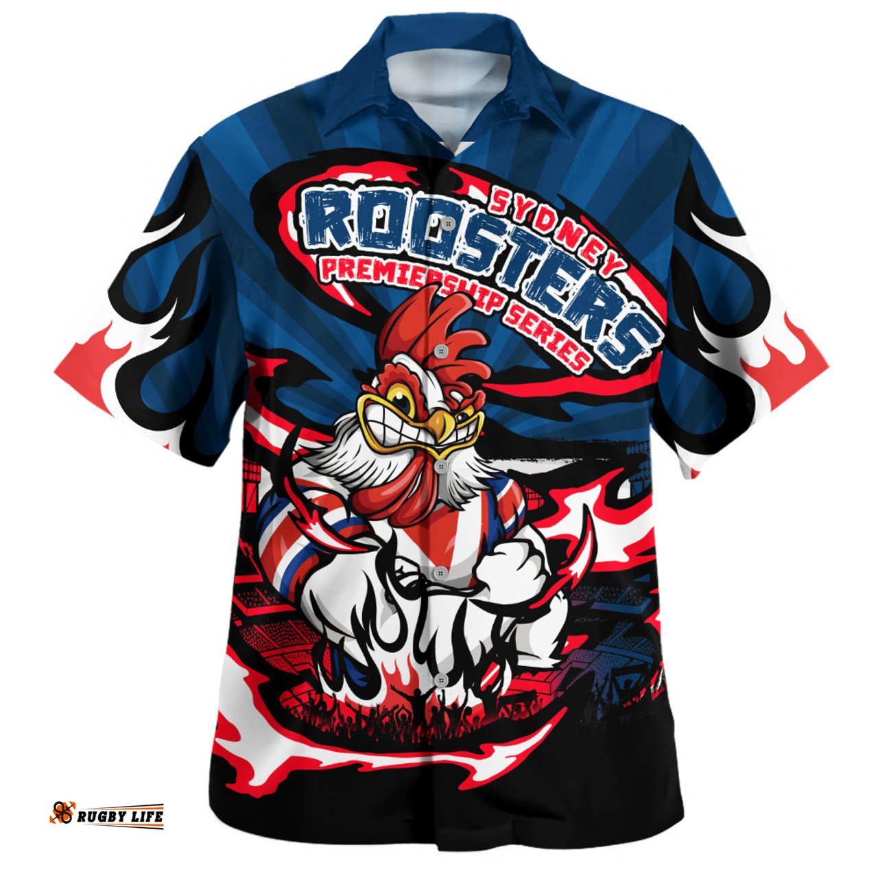 Amazing Aussie Sydney Roosters Premiership Series Sports Gear Hawaiian Shirt