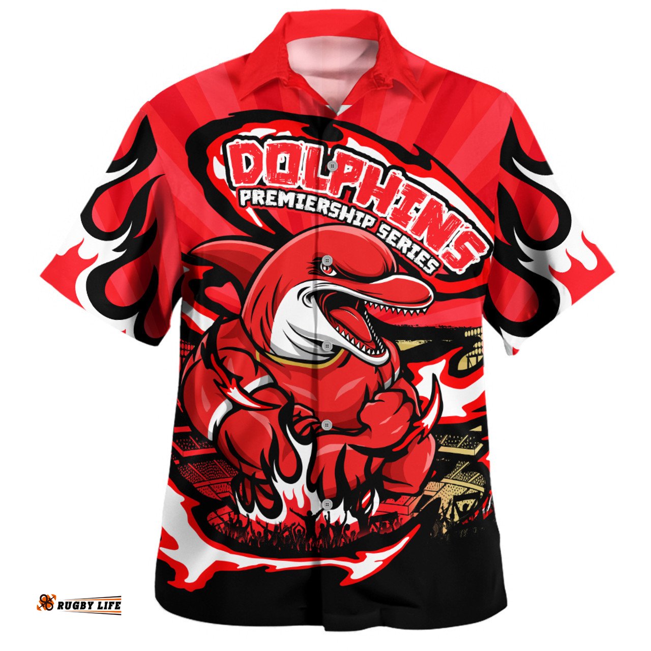 Amazing Aussie Redcliffe Dolphins Premiership Series Sports Gear Hawaiian Shirt