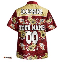 Amazing Aussie Redcliffe Dolphins Custom Redcliffe Dolphins With Maori Patterns Hawaiian Shirt