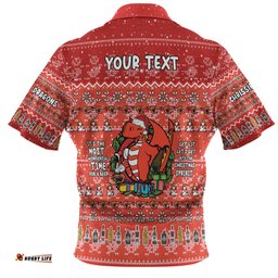 Amazing Aussie St. George Illawarra Dragons Christmas Custom Chrissie Spirit Hawaiian Shirt