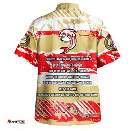 Amazing Aussie Redcliffe Dolphins Theme Song Inspired Hawaiian Shirt