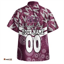 Amazing Aussie Cane Toads Sport Tropical Patterns And Dot Painting Eat Sleep Rugby Repeat Hawaiian Shirt