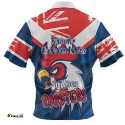 Amazing Aussie Sydney Roosters Happy Australia Day We Are One And Free Hawaiian Shirt