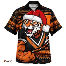 Amazing Aussie Wests Tigers Ugly Knit Style For Christmas Game Fans Hawaiian Shirt