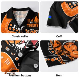 Amazing Aussie Wests Tigers NAIDOC Indigenous Warrior Spirit Hawaiian Shirt