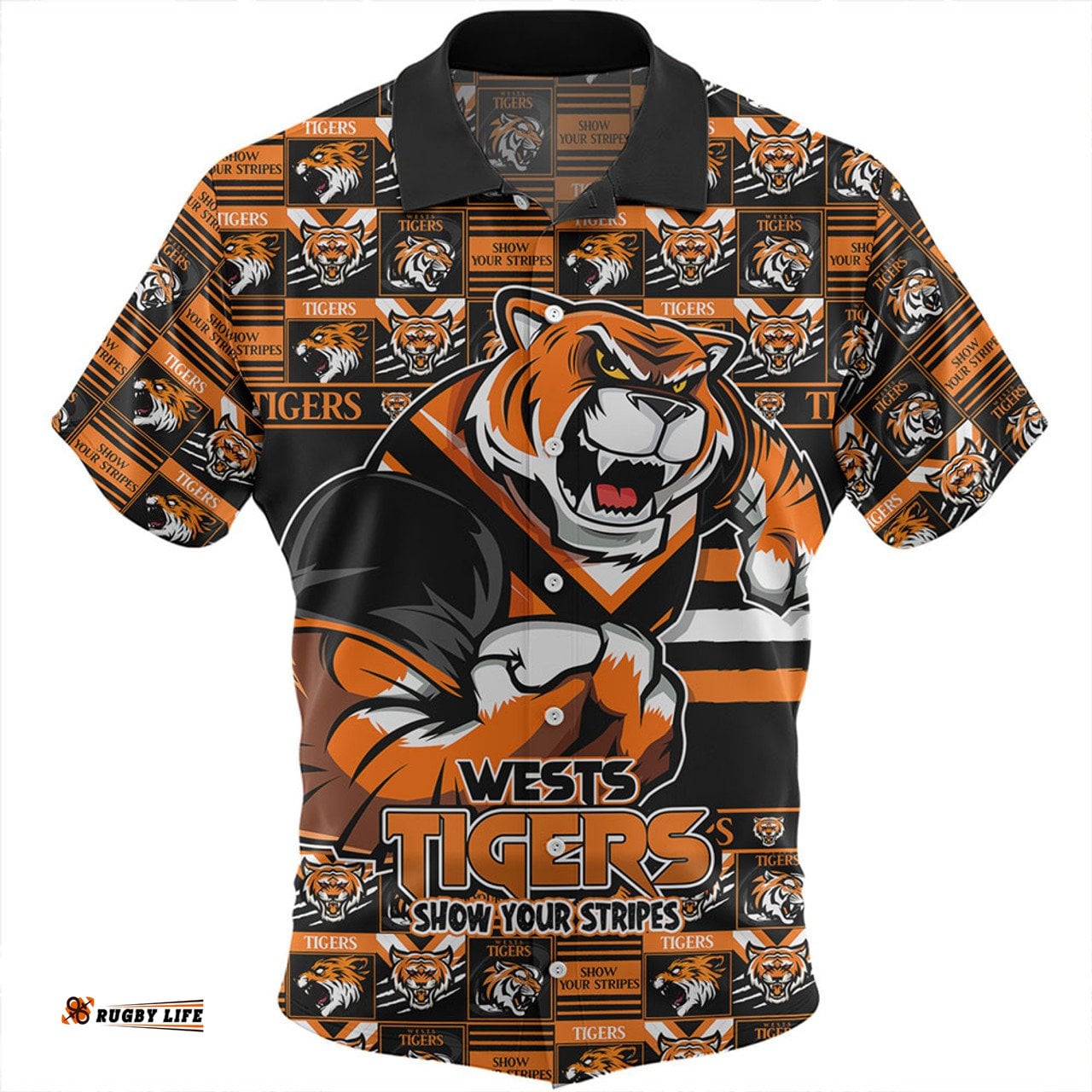 Amazing Aussie Wests Tigers Champion��������s Pride Comic Style Hawaiian Shirt
