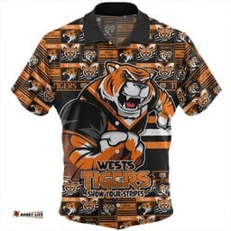 Amazing Aussie Wests Tigers Champion��������s Pride Comic Style Hawaiian Shirt