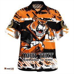 Amazing Aussie Wests Tigers Theme Song Inspired Hawaiian Shirt