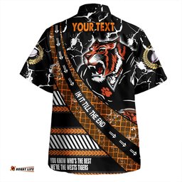 Amazing Aussie Wests Tigers Theme Song For Rugby With Sporty Style Hawaiian Shirt