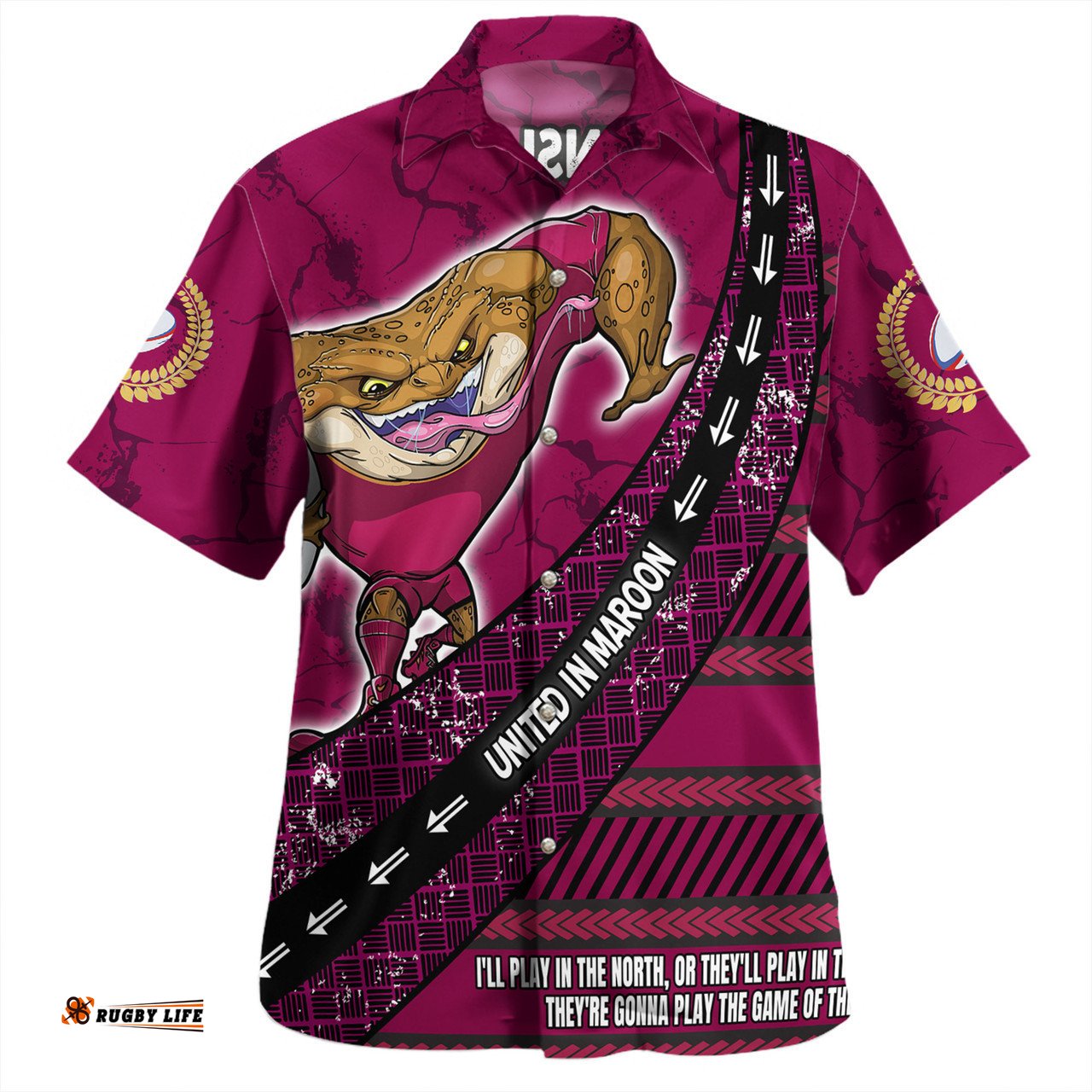 Amazing Aussie Cane Toads Sport Theme Song For Rugby With Sporty Style Hawaiian Shirt