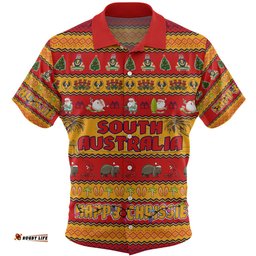 Amazing Aussie South Australia Christmas Custom Happy Chrissie Ugly Style Hawaiian Shirt