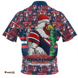 Amazing Aussie Sydney Roosters Merry Ugly Christmas Comic Style Hawaiian Shirt
