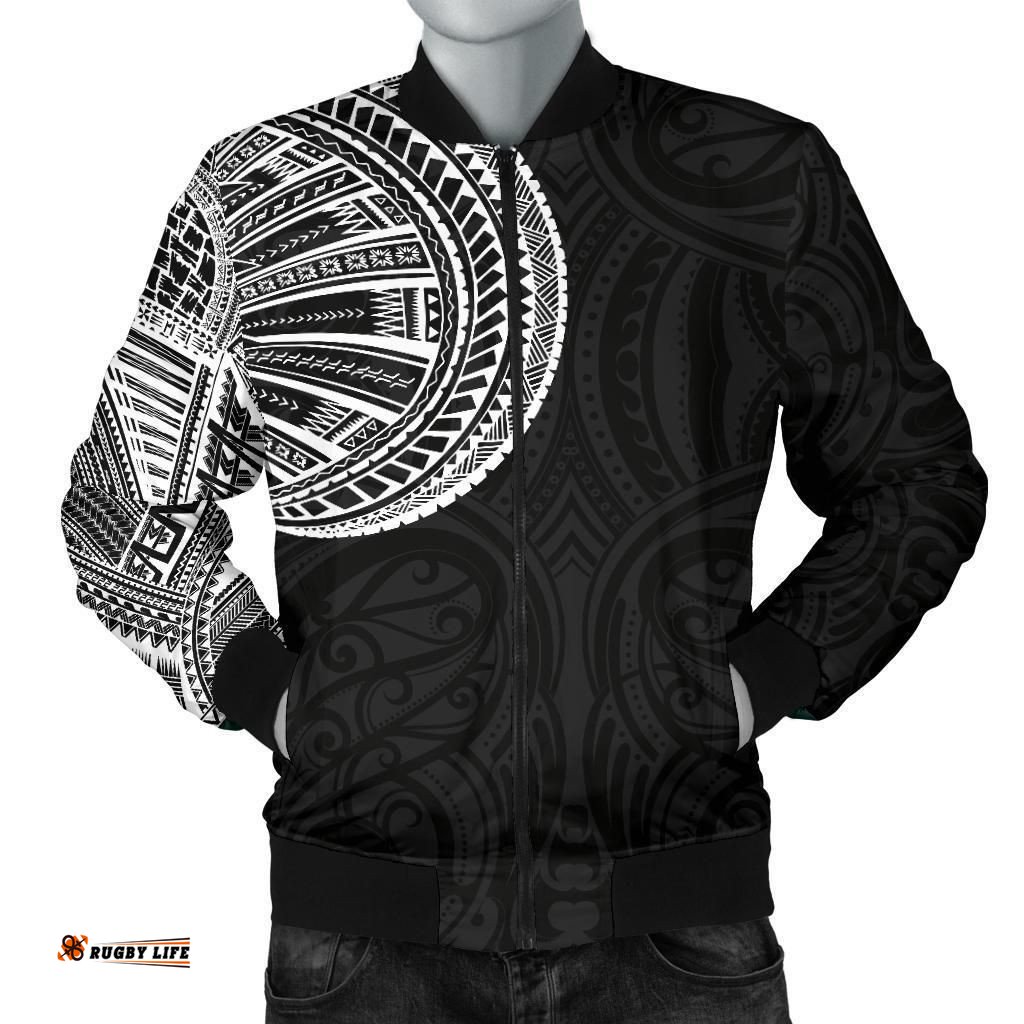 Samoa Tribal Maori Tattoo Roman Reigns Bomber Jacket for Men TH75