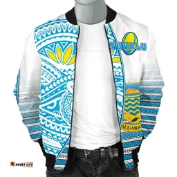 Rugbylife Jacket - Tuvalu Rugby Men's Bomber Jacket Special K13