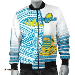 Rugbylife Jacket - Tuvalu Rugby Men's Bomber Jacket Special K13