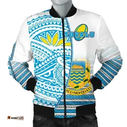 Rugbylife Jacket - Tuvalu Rugby Men's Bomber Jacket Special K13