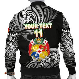 Mate Ma'a Tonga Rugby Men's Bomber Jacket Polynesian Unique Vibes - Black