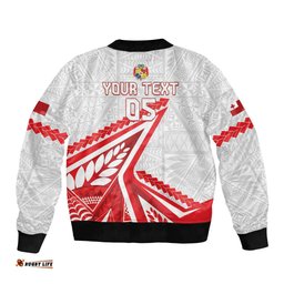 Custom Tonga Rugby 2024 Pacific Bomber Jacket Go Ikale Tahi