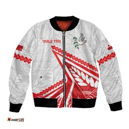 Custom Tonga Rugby 2024 Pacific Bomber Jacket Go Ikale Tahi