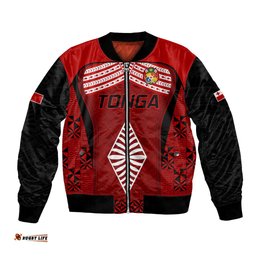 Custom Tonga Rugby Bomber Jacket Go Champions World Cup 2023 Ngatu Unique