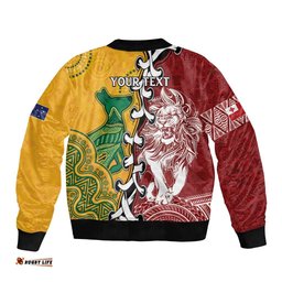 Mate Ma'a Tonga Vs Australia Rugby Personalized Sleeve Zip Bomber Jacket Special Mascots