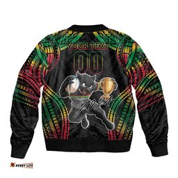 Custom Panthers Champion Grand Final 2024 Bomber Jacket With Polynesian Style