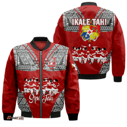 Tonga Rugby Ikale Tahi Sipi Tau Bomber Jacket