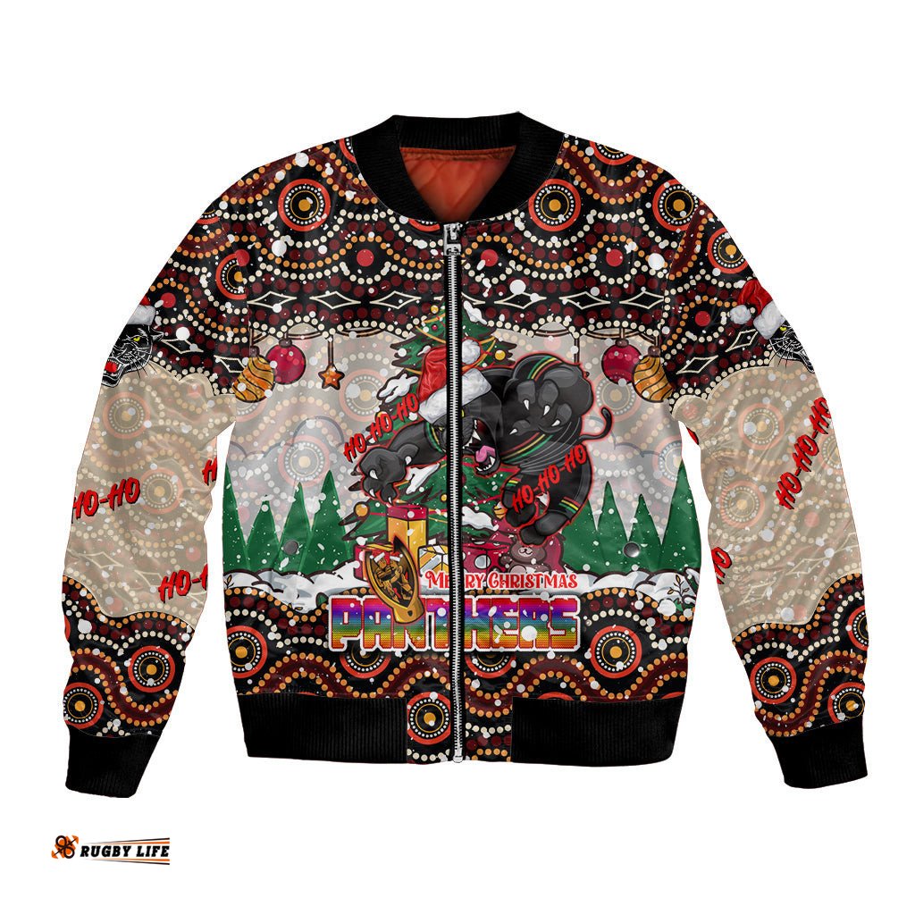 Penrith Panthers Christmas Bomber Jacket Rugby Australia Mascot