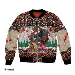 Penrith Panthers Christmas Bomber Jacket Rugby Australia Mascot