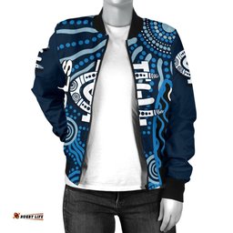 Carlton Blues Bomber Jacket For Women Aboriginal