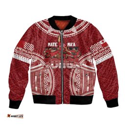 Personalized Mate Maa Tonga Rugby Bomber Jacket Ofa Atu Tonga