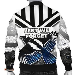 Magpies Men's Bomber Jacket Collingwood Anzac Day Special Version