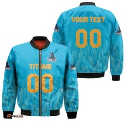 Gold Coast Titans Bomber Jacket Logo Sport Ombre - NRL
