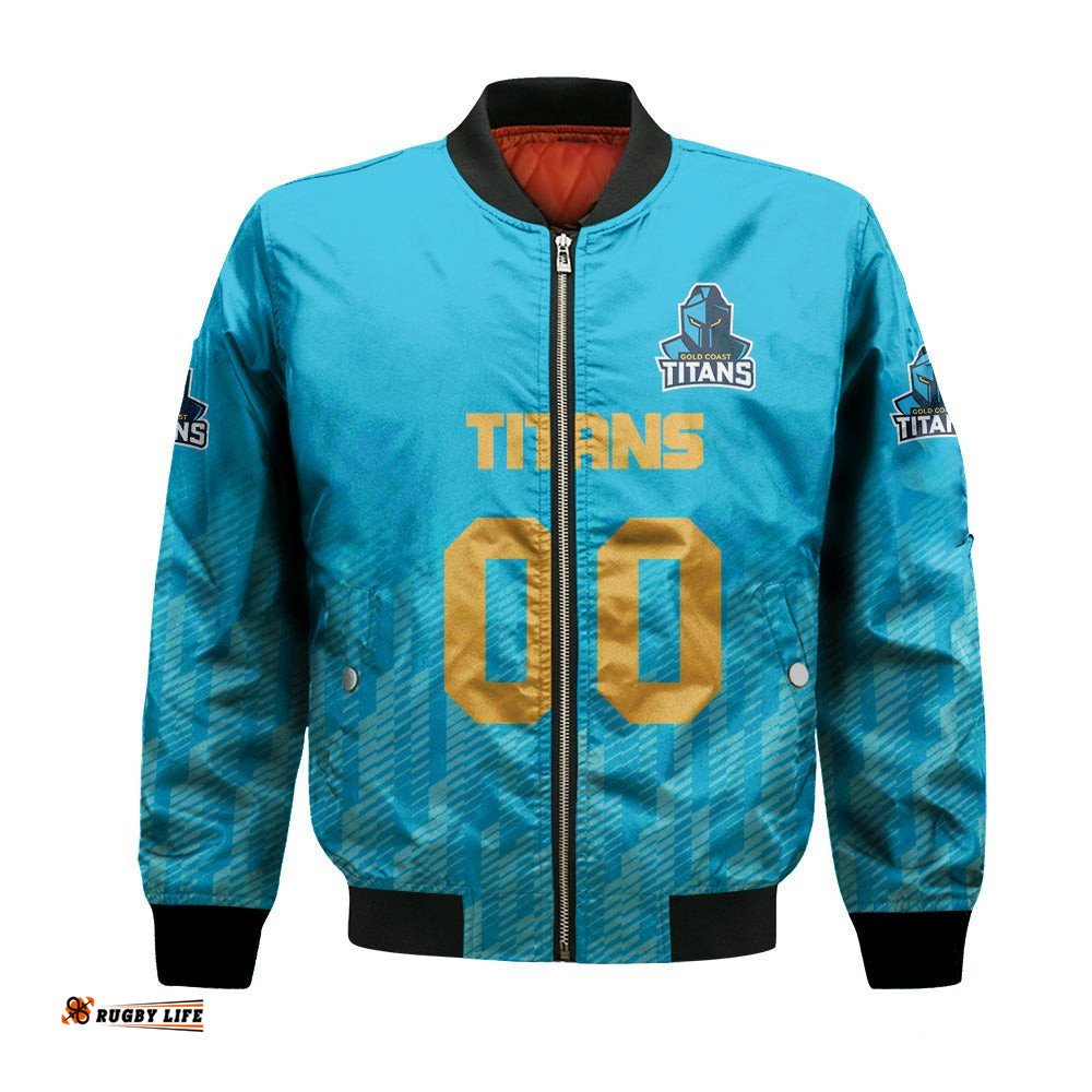 Gold Coast Titans Bomber Jacket Logo Sport Ombre - NRL