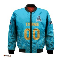 Gold Coast Titans Bomber Jacket Logo Sport Ombre - NRL