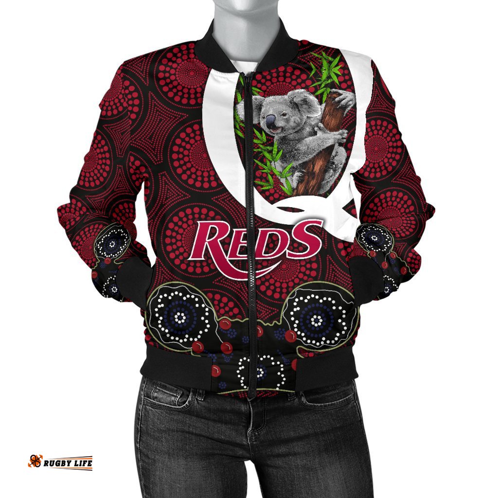 Queensland Women Bomber Jacket Reds Rugby - Koala