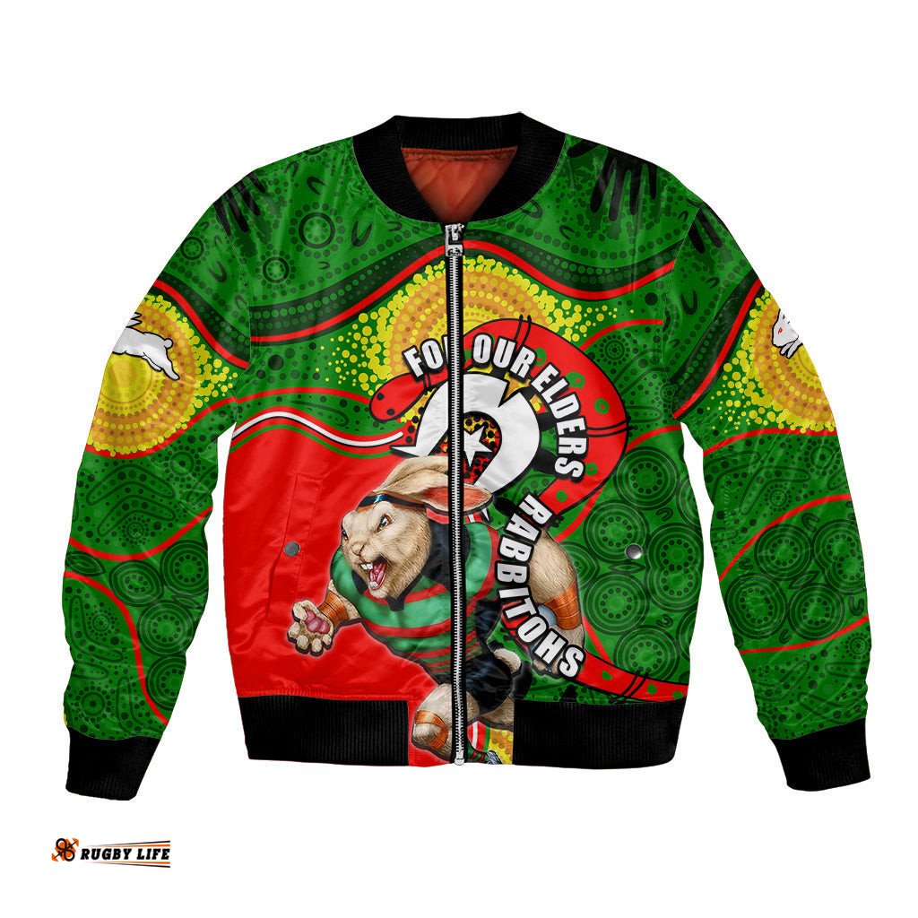 Rabbitohs Mascot NRL Bomber Jacket NAIDOC