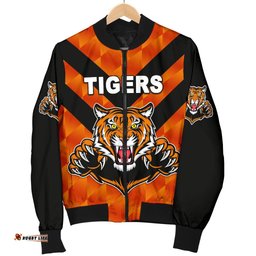 Balmain Men's Bomber Jacket Tigers Orange Vibes