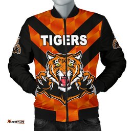 Balmain Men's Bomber Jacket Tigers Orange Vibes