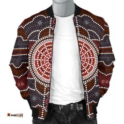 Bomber Jacket - Aboriginal Dot Painting Jacket Ver03 - Men