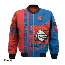 Newcastle Knights Bomber Jacket Quarter Style - NRL