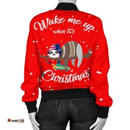 Australia Christmas Women's Bomber Jacket Red - Merry Christmas