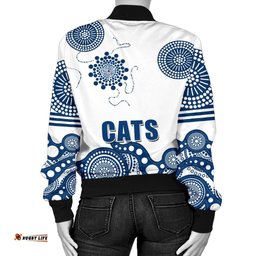 Cats Women Bomber Jacket Geelong Indigenous