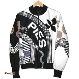Collingwood Men Bomber Jacket Pies Unique Indigenous