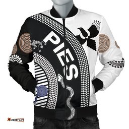 Collingwood Men Bomber Jacket Pies Unique Indigenous