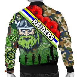 Raiders Men's Bomber Jacket Canberra Anzac Day