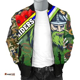 Raiders Men's Bomber Jacket Canberra Anzac Day