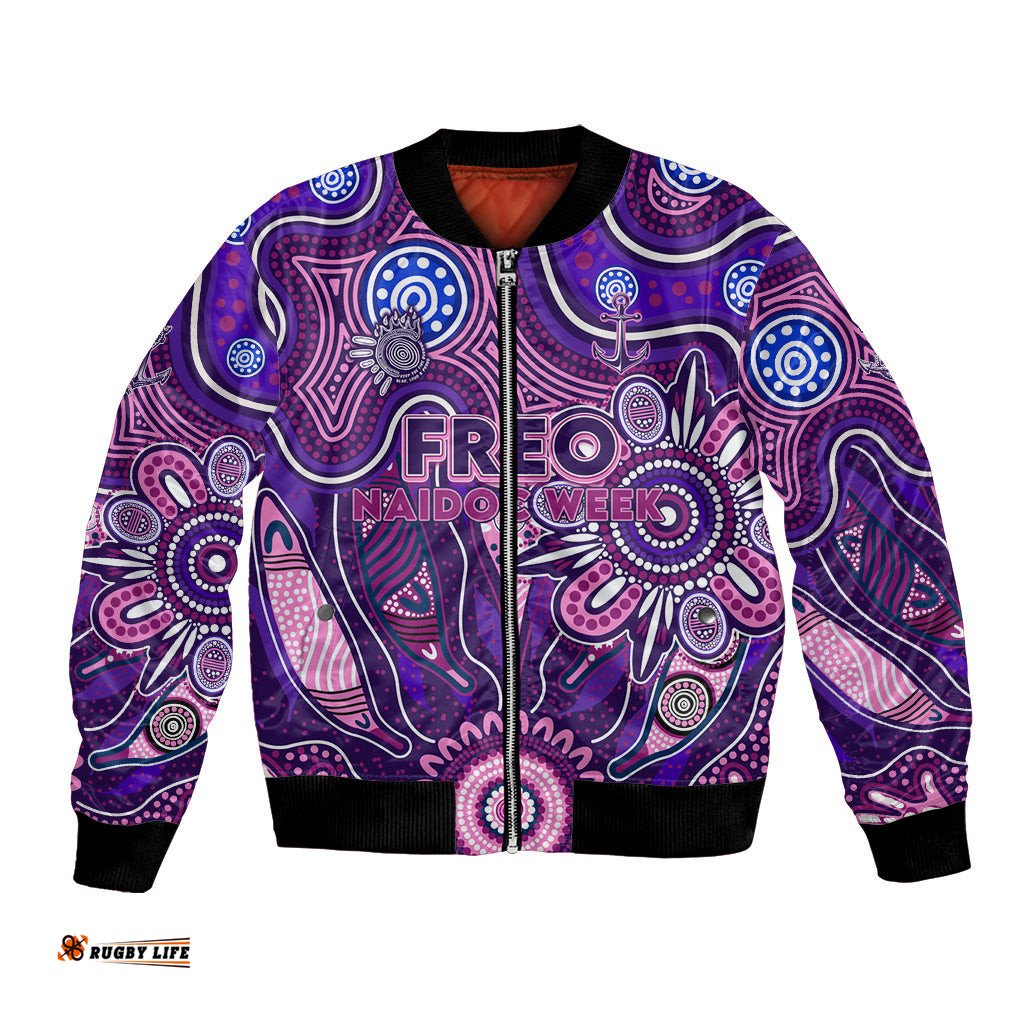 Personalised Freo NAIDOC Week 2024 Bomber Jacket Aussie Aboriginal Art