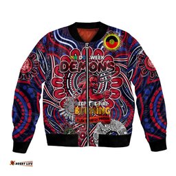 Custom Melbourne Demons NAIDOC Week 2024 Bomber Jacket Mascot Football